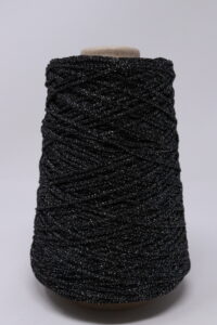 cordino nero lurex